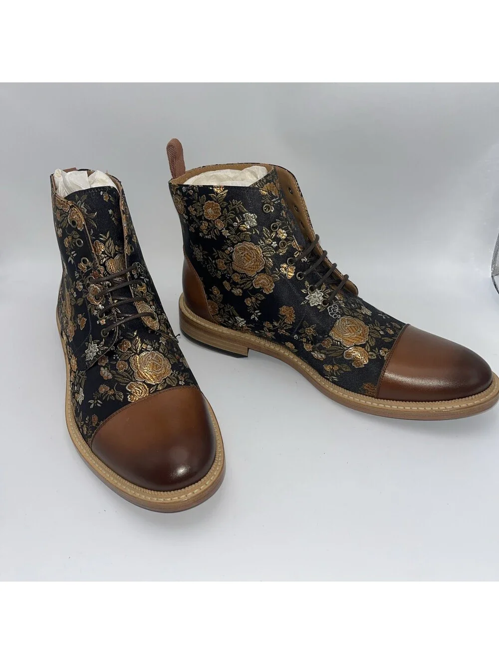 Taft Men's US 10 EU 43 The Jack Flower Print Boots Eden